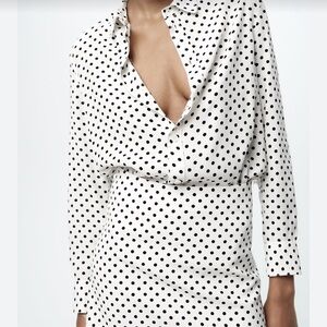 Zara Polka Dot Miniskirt